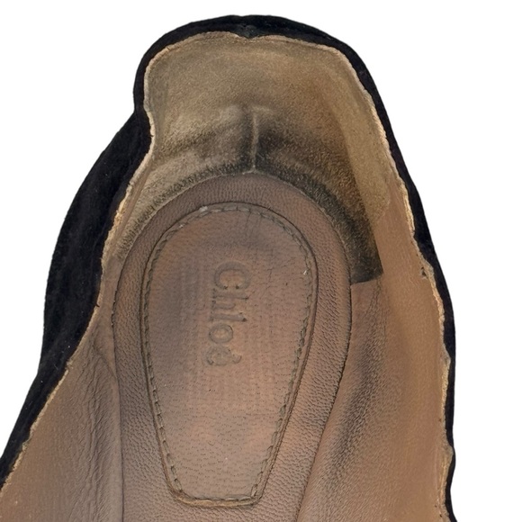 Chloe Lauren scalloped suede ballet flats woman’s SZ. 6 - Picture 9 of 16